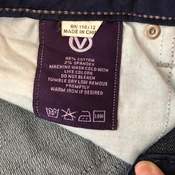 Vigoss Gold Glitter Straight Leg Ankle Jeans - Picture 5 of 7